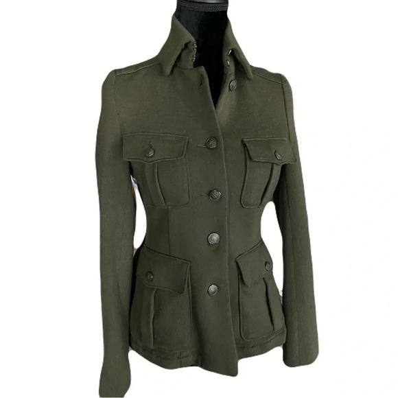 Rag & Bone Wool Military Blazer/Jacket olive green color ,  size XS - Picture 5 of 8